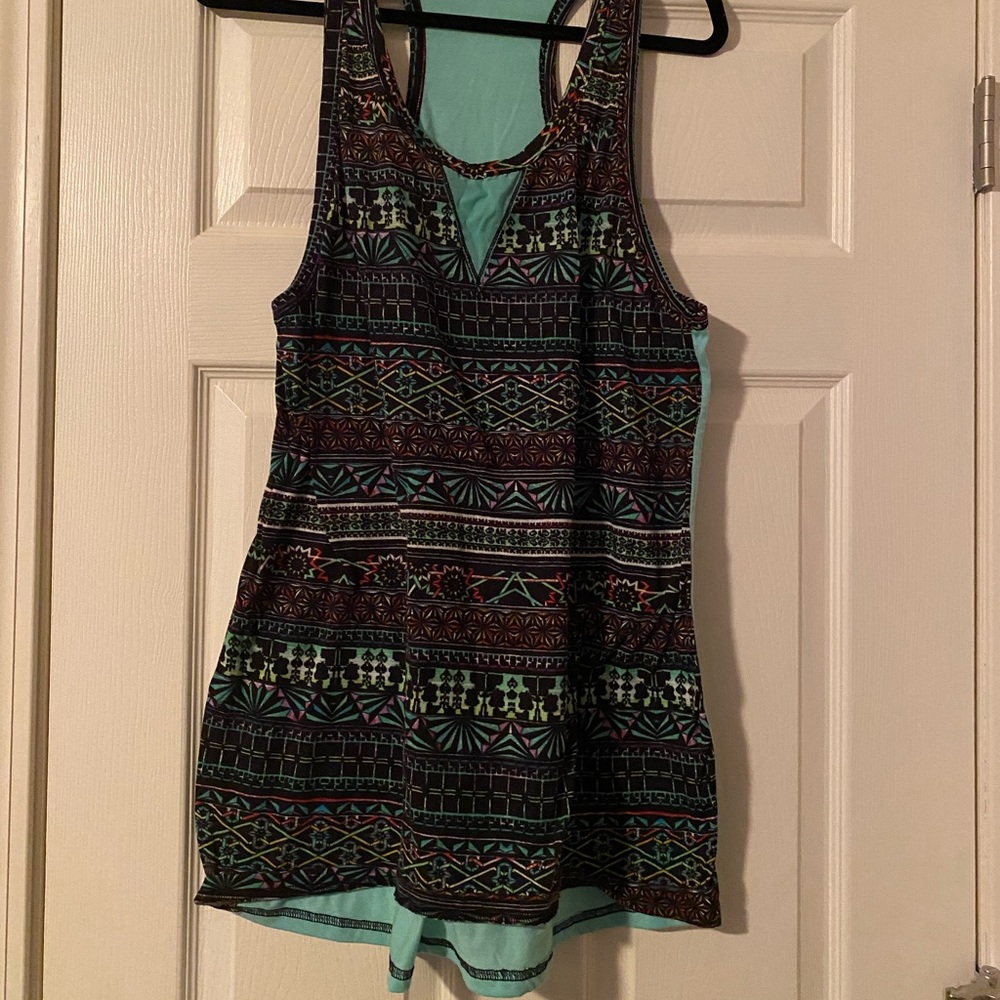 Racerback Printed Tank Top